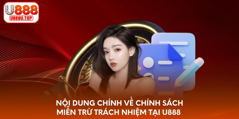 Nội dung chính về chính sách miễn trừ trách nhiệm tại U888 